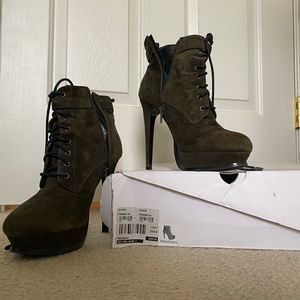 ALDO Women’s high heel suede booties